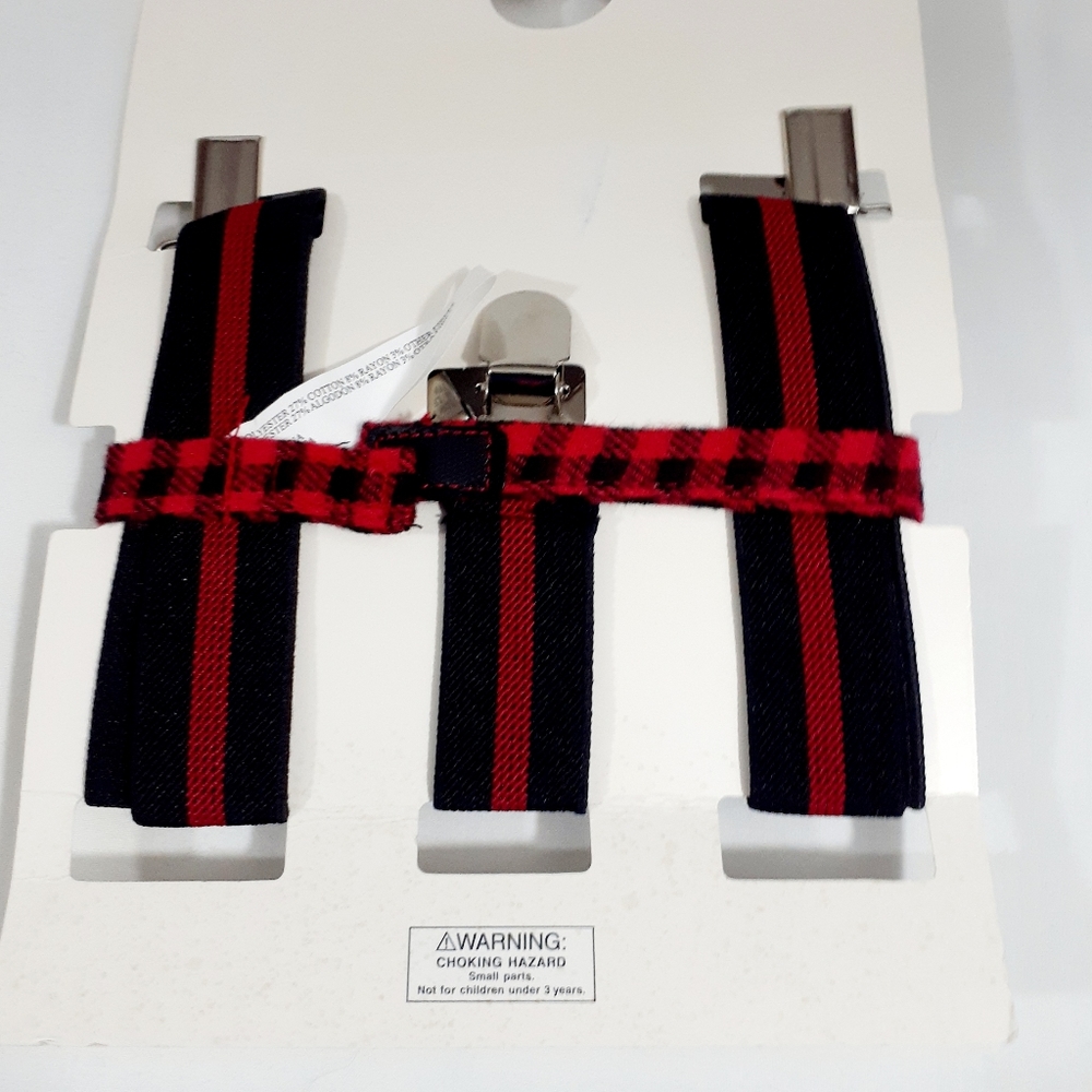 Cat & Jack Boys Toddler Suspenders and Bowtie Set Ages 3+ - Picture 5 of 5